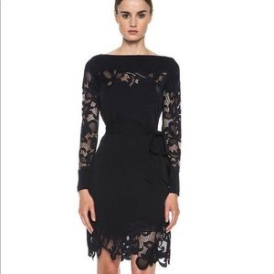 Diane Von Furstenberg Black Lace Dress